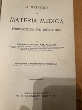 Material Medics Pharmacology And Therapeutics By George Butler 6th Edition 1908