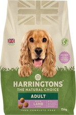 Harringtons Complete Dry Adult Dog Food Lamb & Rice 15kg - Made with All Natural 2.30 per kilo