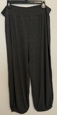 Bryn Walker Pull On Pants L Dark Gray Casual Lagenlook Minimalist