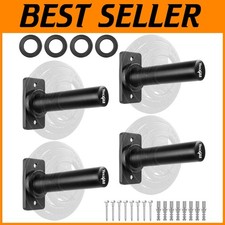 Wall-Mounted Bumper Plate Rack - Secure Stora...