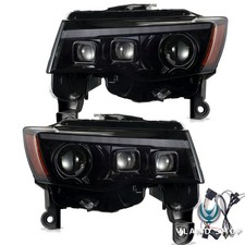 For 2014-2022 Jeep Grand Cherokee FULL LED Tri-Projector Headlights W/Animation