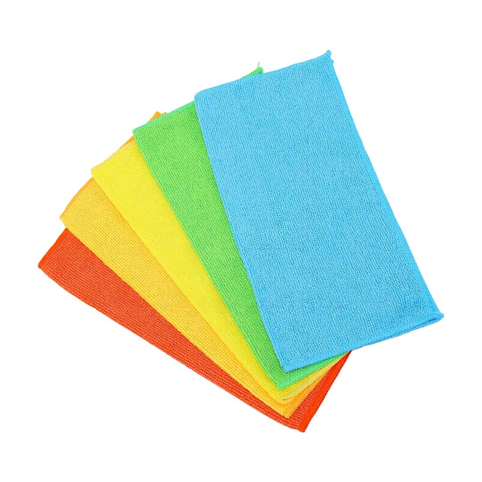 10pcs Microfiber Cleaning Cloths Highly Absorbent Multipurpose ...