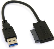 USB 3.0 to SATA 13pin Slimline DVD Cable External Optical Drive Writer Adapter