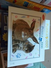 puzzle conserver 1000 Teile  Hase Mit Katze