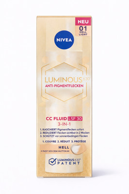 NIVEA Luminous 630 Anti-Pigmentflecken CC Fluid LSF 30 für helle Hauttöne 40ml