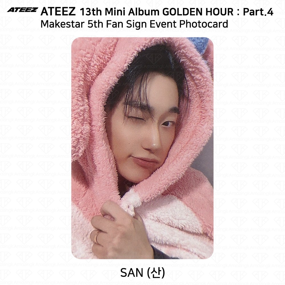 ATEEZ 13th Mini Album Golden Hour Pt.4 MakeStar 5th Fan Sign
