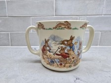 Royal Doulton BUNNYKINS DOUBLE HANDLE MUG - Porcelain, England, Fine Bone China