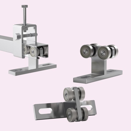 SIWOOD Paranco Elettrico Installazione Carrello Rullo 4 Ruote Argento 2  - Foto 5 di 5
