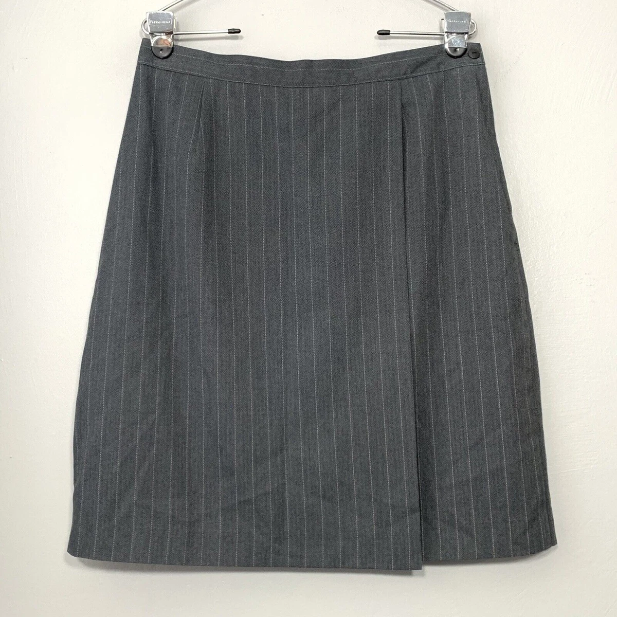 Jupe Fille Grise En Laine, Style Wrap Around - Taille 7, Marque Mayoral, Occasion En Excellent état