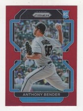 2022 PANINI PRIZM BASEBALL RED PRIZM TIER III ANTHONY BENDER MIAMI MARLINS #250