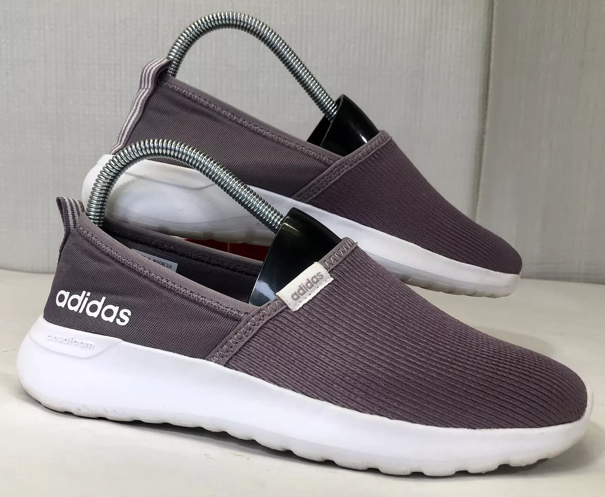 ADIDAS CLOUDFOAM Lite Racer Womens Slip Ons Size 6.5 FX3305 Purple Shoes  Sneaker