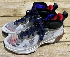 NIKE Air Jordan XXXVII 37 Beyond Borders Light Bone Fire Red DD6958-060 Men's 8