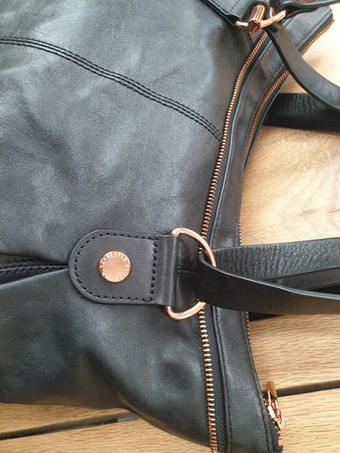 Genuine TED BAKER black leather tote bag - Picture 14 of 21