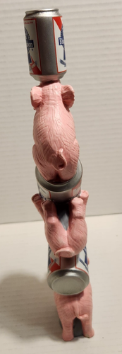 Pabst Blue Ribbon PBR Pink "Elephants Come Home" Beer Tap Knob Handle VTG pbrart - Picture 3 of 8