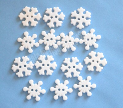 Snowflakes / Sew-Thru Craft Buttons / Buttons Galore Christmas / Winter