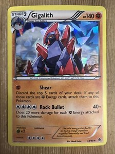 Pokemon TCG Gigalith Cracked Ice Holo 53/98 - LP - Emerging Powers
