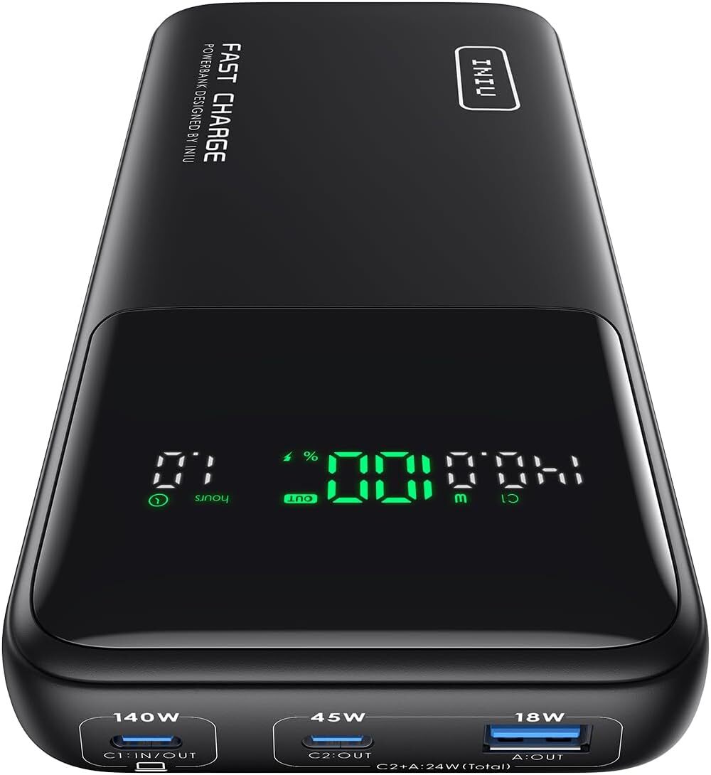 140W Power Bank, 27000mAh High Capacity Laptop Portable Charger