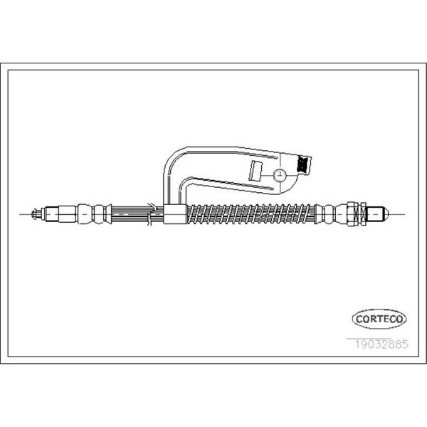 Corteco Bremsschlauch Bremsleitung Vorne Rechts FüR Ford Fiesta IV Puma 19032885-image
