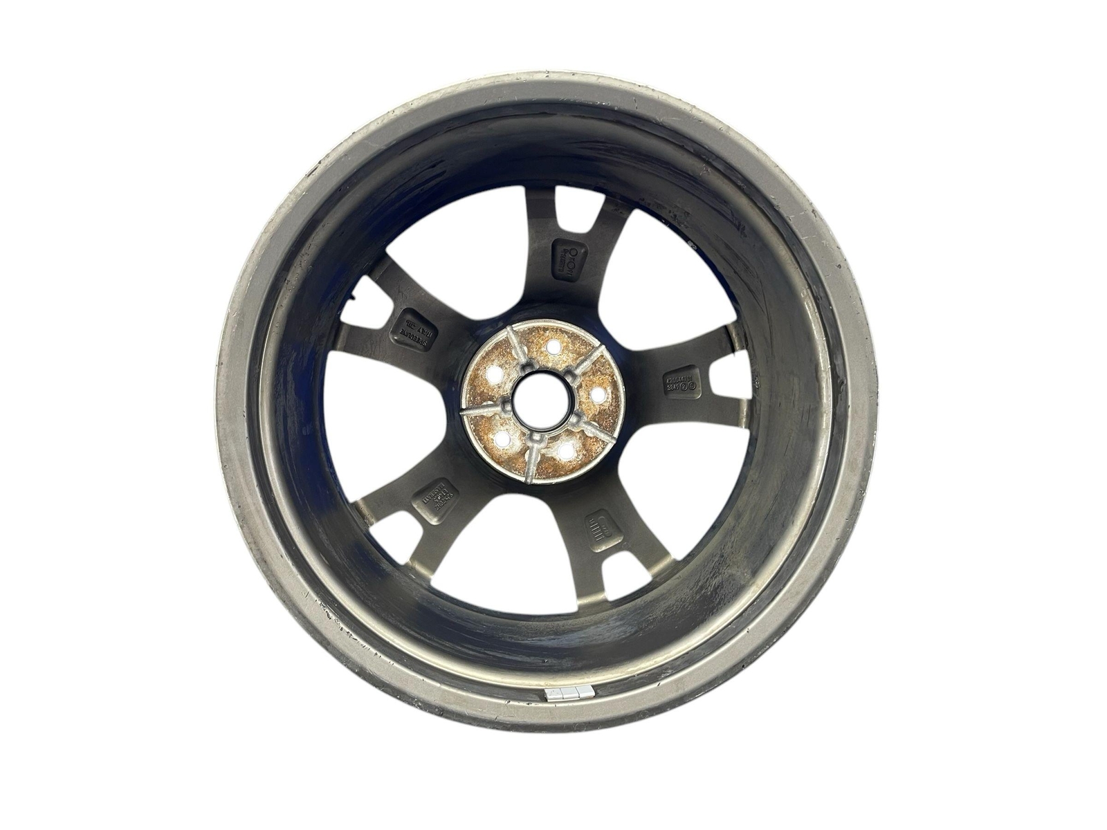 2017-2020 MASERATI LEVANTE 20X9 FIVE SPOKE WHEEL RIM GRAY & SILVER *CURB RASH*