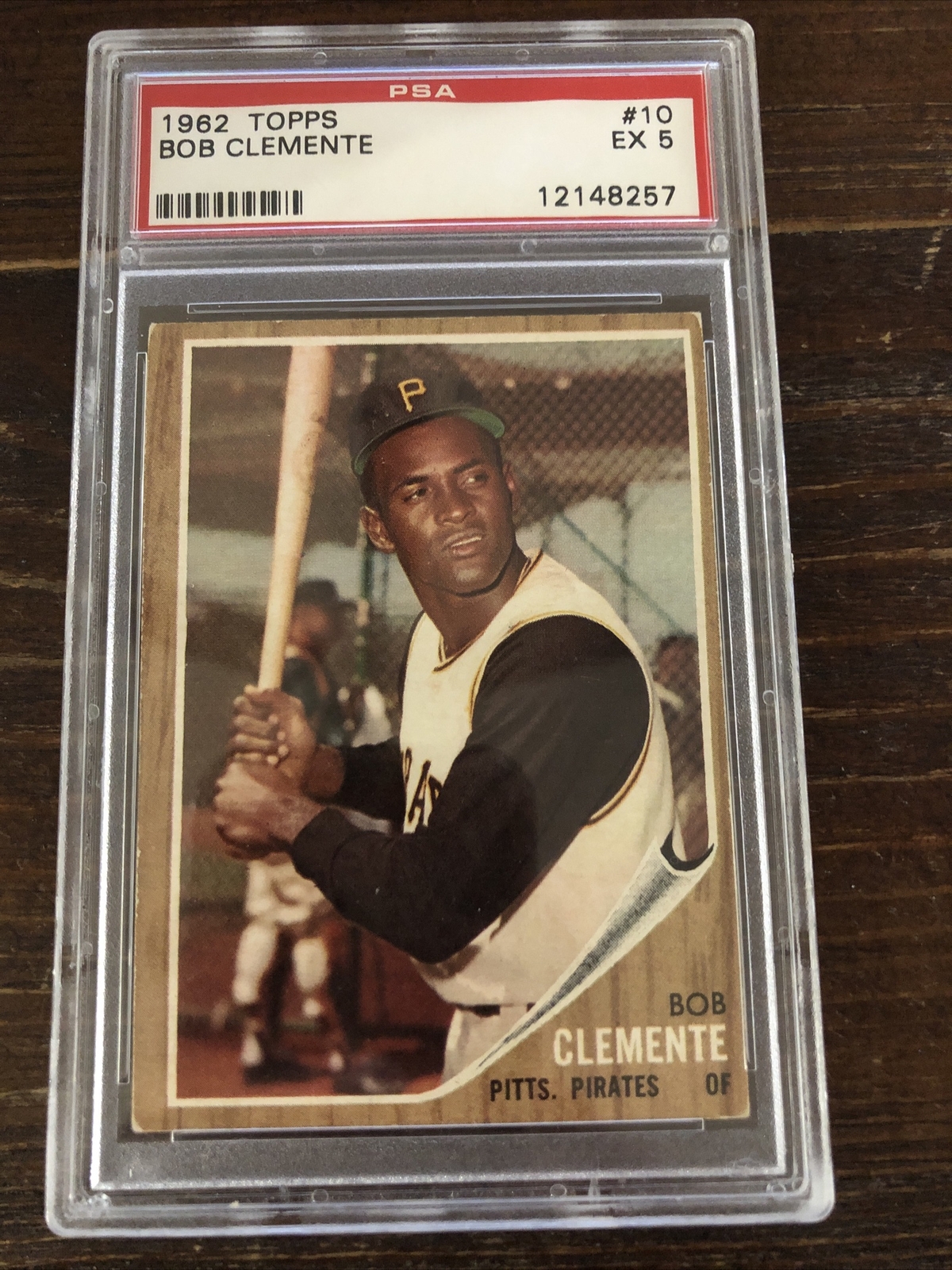 1962 topps bob clemente psa 5