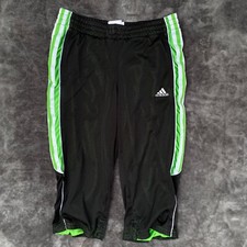 Adidas Boy's Size Medium Black Athletic Long Basketball Shorts 25" elastic waist