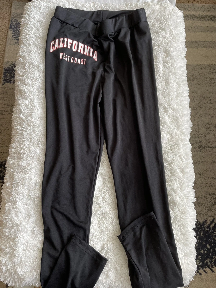 Shein women's sz. S black California design legging sport pants. Cute,  exc. co