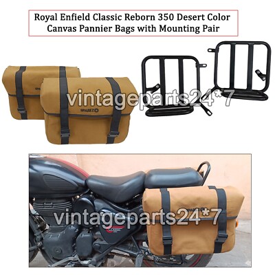 Für Royal Enfield Classic Reborn 350  Gepäcktaschen & Montage Desert Color 