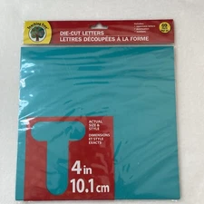 Teaching Tree Die Cut Letters Punctuation Numbers 69 Piece 4” Teal Board NEW