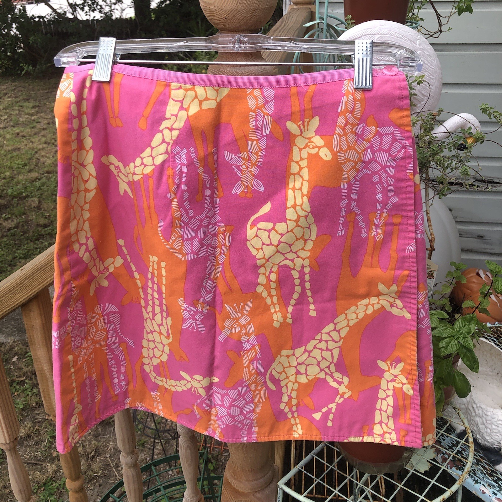 Lilly Pulitzer Giraffe Patch Reversible Wrap Skir… - image 2