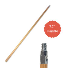 Shuttsco Snow Rake 72" Wooden Replacement Handle Only Metal Tip - Made in USA