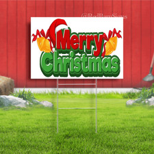 Merry Christmas yard sign or lawn sign