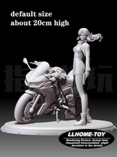 Modellino Anime Katsuragi Misato moto resina calda stampa 3D GK kit non dipinto