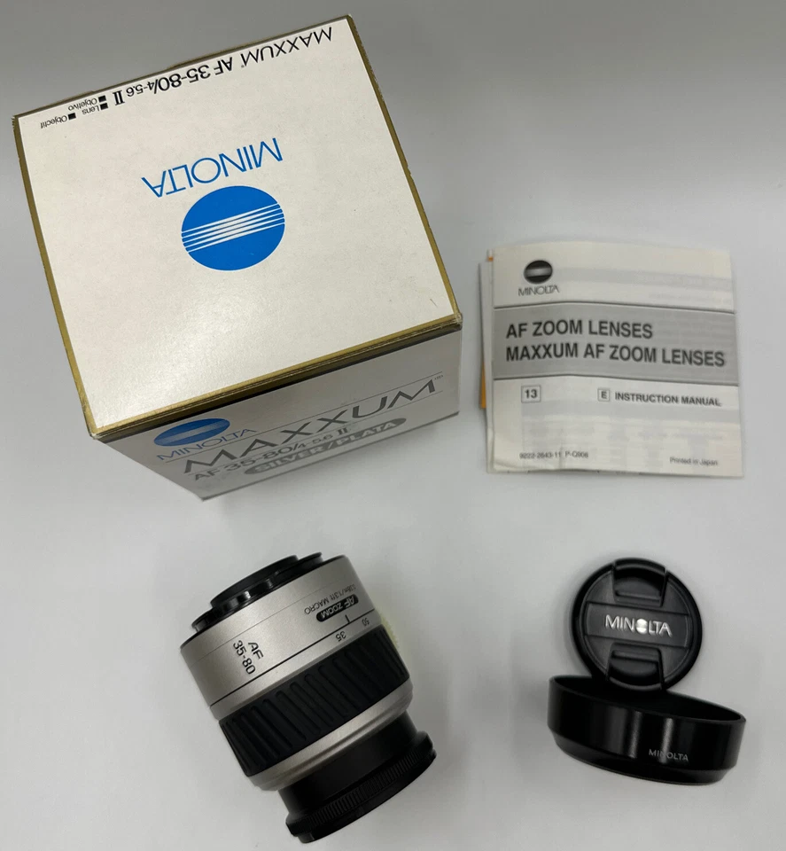 Minolta 35-80mm f4-5.6 II ZOOM Silver Lens for Minolta Maxxum & Sony CAMERAS - Image 2 of 4