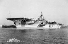 WW2 Picture Photo 1943 USS Hornet (Essex-class) Portsmouth Virginia 2229