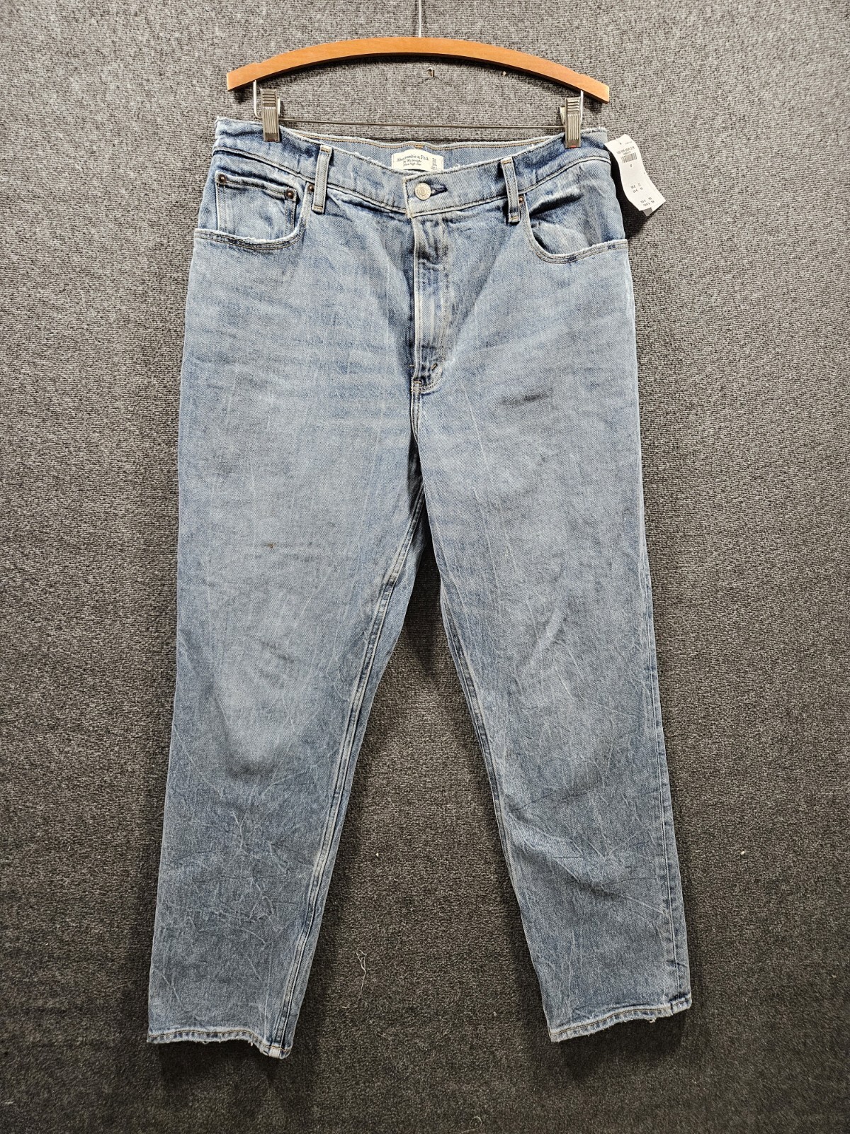 Abercrombie & Fitch Jeans Womens 32 Blue 90s Straight Ultra High Rise NWT