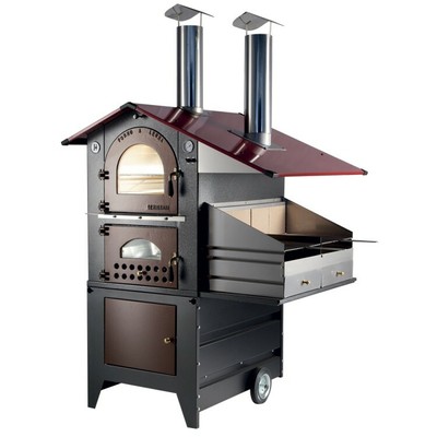 Forno a legna Gemignani a fuoco indiretto da esterno mod. G90 Barbecue |  eBay