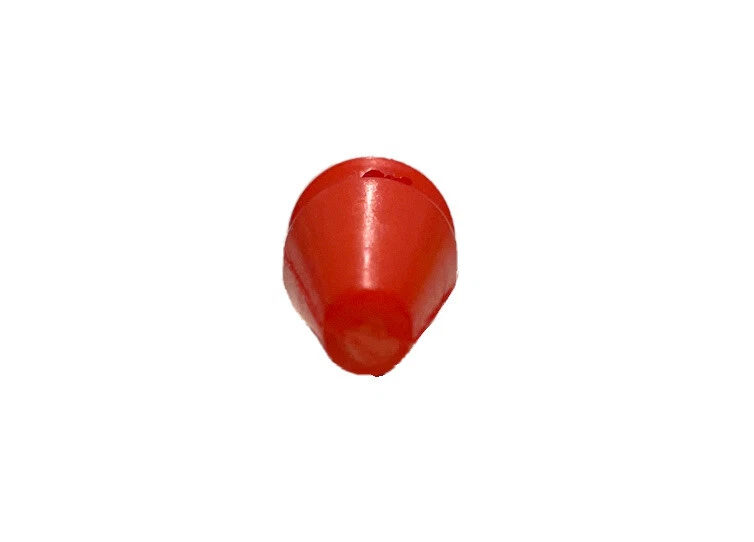 Single Vintage Bright Orange Cone Shape Button - 3 mm x 1 mm - Image 4 of 4