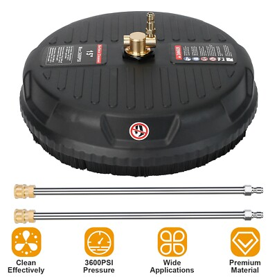 #ad #ad 15quot; Pressure Washer Surface Cleaner 3600 PSI w Wheels Quick Connect $55.99