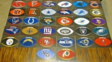 NEW NFL Football Stickers 2025 - PICK ANY TEAM - Logo Helmet Decal Peel & Stick 