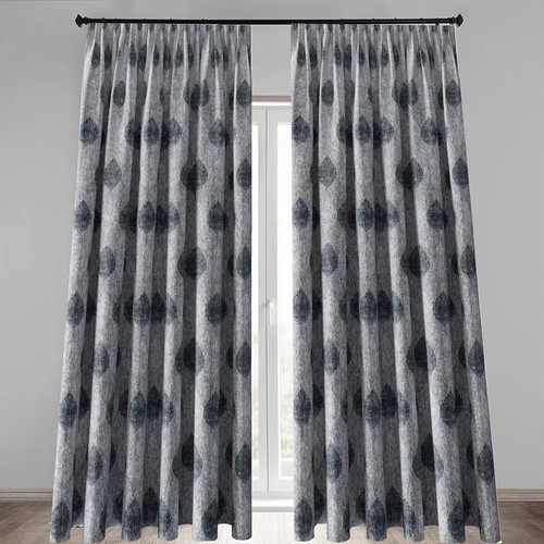 Luxury Fully Lined Jacquard Pair Curtain Ready Made Pencil Pleat Curtain Tieback - Picture 12 of 15