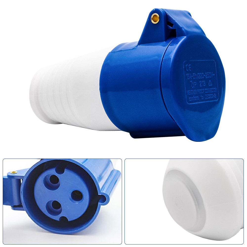 Industriestecker 3-polig 32A 240V | IP44 Starkstrom-Stecker #523 Für Caravan & Werkstatt