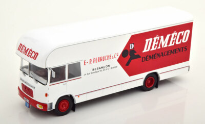 1:43 Hachette  Berliet GBK 75 transporter Demeco 1969 white/red