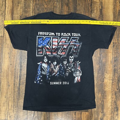 KISS Tシャツ Kiss Freedom to Rock Tour 2016 Concert Shirt Mens Medium | eBay