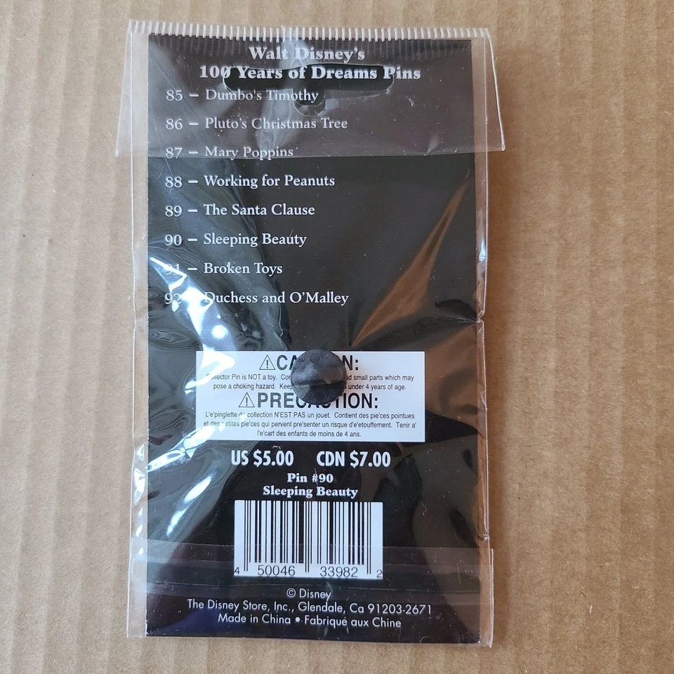 Prendedor Walt Disney 100 años de sueños #90 póster de la Bella Durmiente tienda Disney Foto 3 de 4