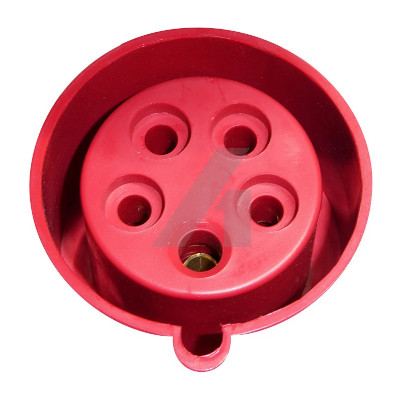 32 Amp 3 Phase Socket 5 Pin Red 400V Weatherproof 32A Industrial CEE IEC60309 - Image 2 of 4