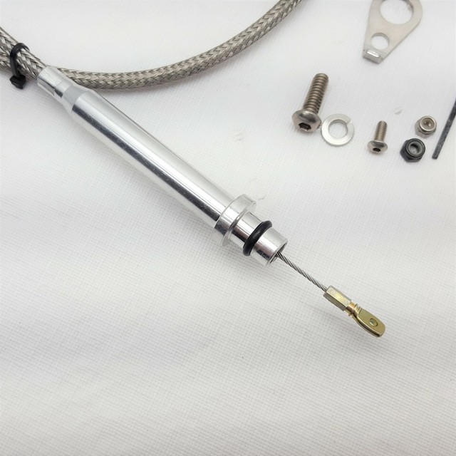 Turbo 350 Transmission Kickdown Detent Stainless Braided Cable 350 TH