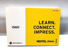 Motorola i560 Cell Phone NEXTEL Version Manual User Guide