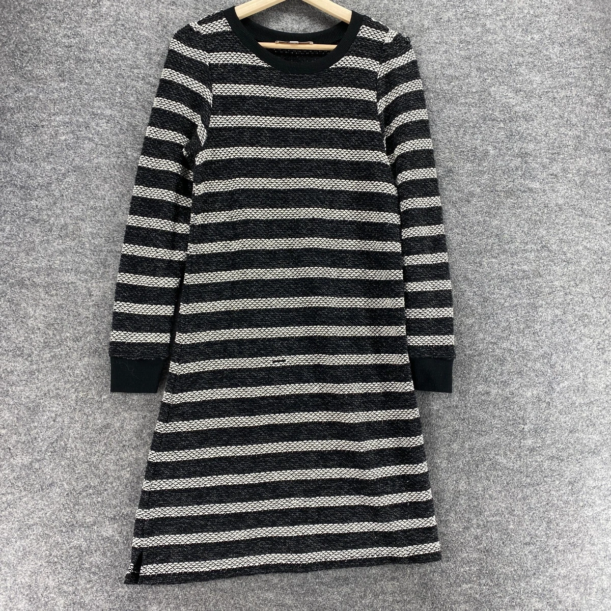 Short Sleeve Casual Striped Regular Size Sweater Dresses for sale | eBay