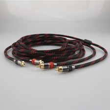 Hi-Fi RCA Phono Extension Plug to Socket Audio Cable 2 Male to Female Connector