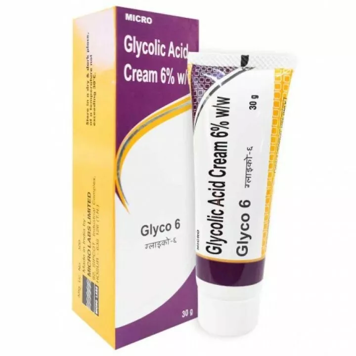 GLYCO 6 Glycolic Acid CREAM 6 Reduces Wrinkles Prevents Acne